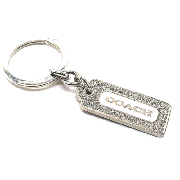 COACH Vintage LOZ Pave Keychain FOB Purse Charm Tag-Style #8865 - Picture 2 of 5